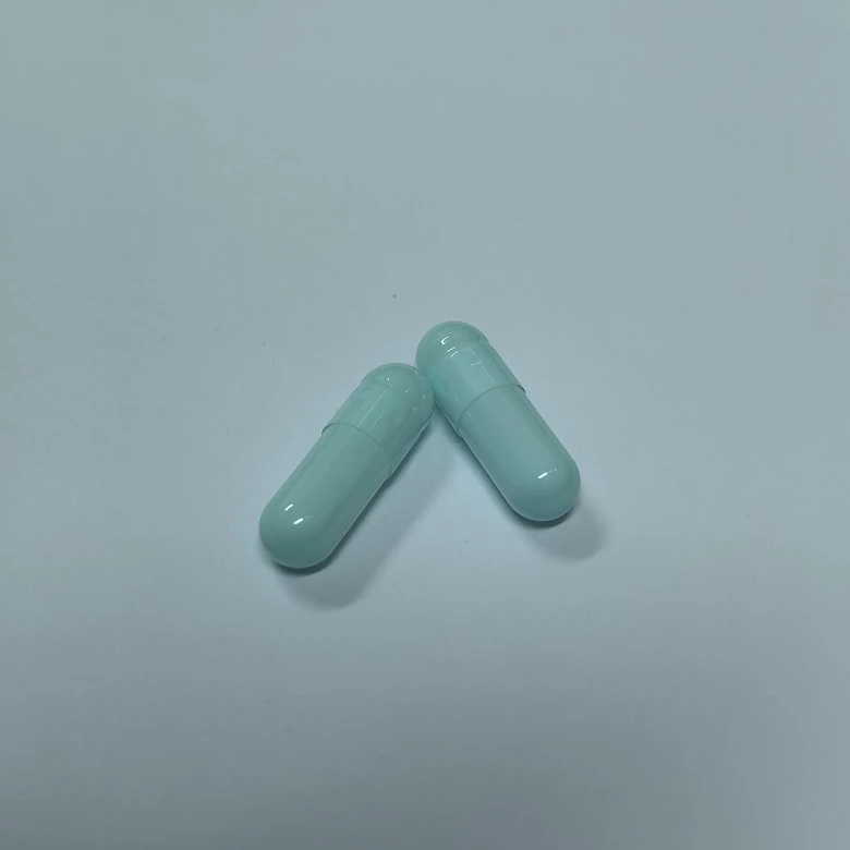 Light Blue Gelatin Capsules